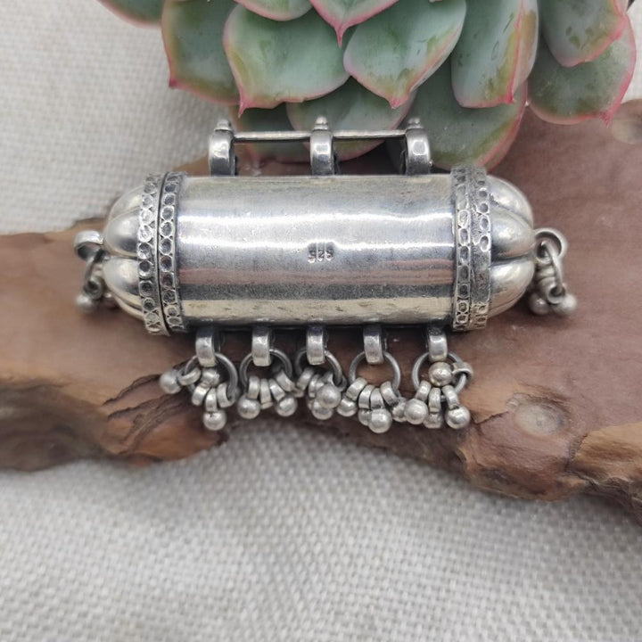 Ciondolo etnico porta preghiere argento 925 - PUTTUR