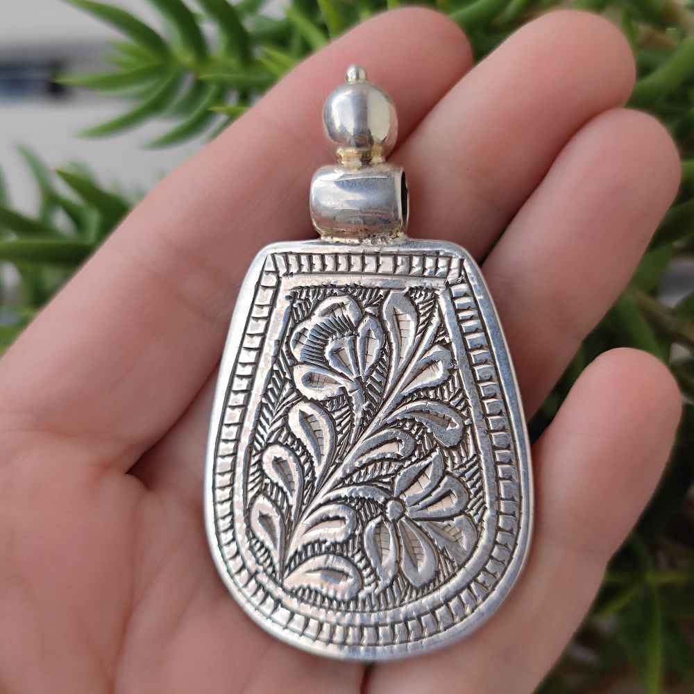 Ciondolo etnico indiano in argento 925 - ROLADIH