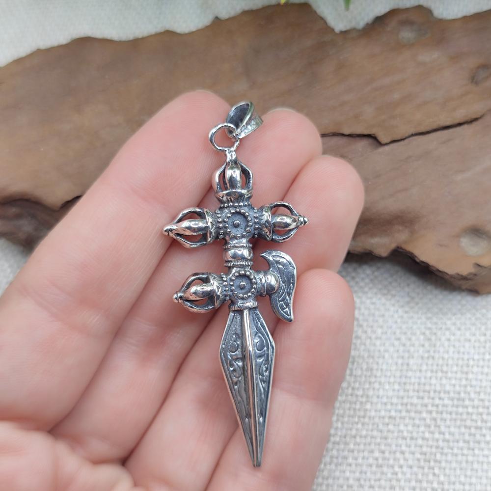 Ciondolo con Phurba in argento 925 - SONHYAK