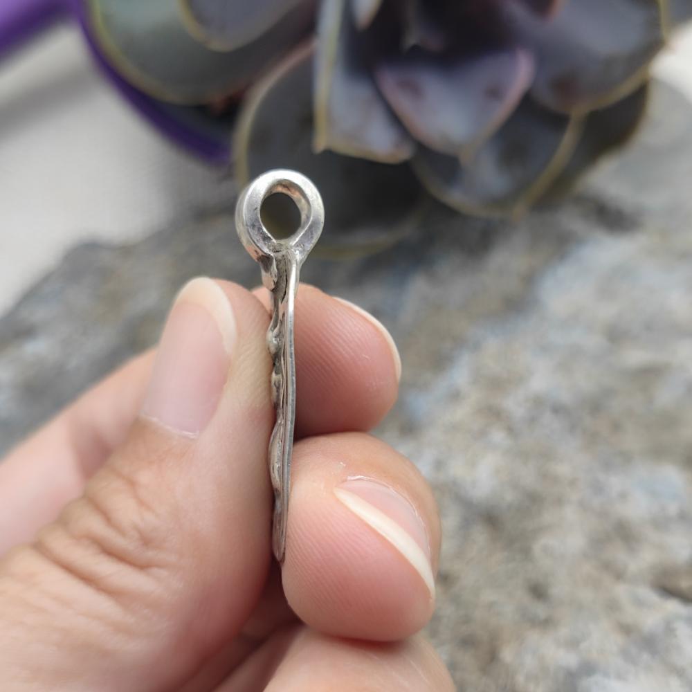 Ciondolo etnico in argento antico Durga - TARANGA
