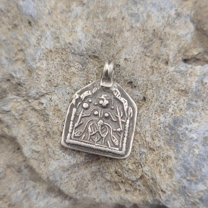 Ciondolo etnico in argento antico Shiva - ANISHA