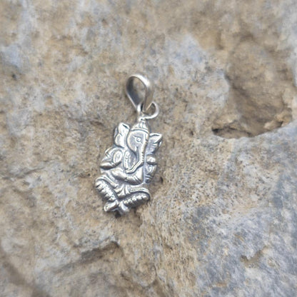 Ciondolo etnico in argento 925 Ganesh - ANIMA