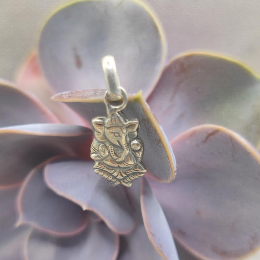 Ciondolo etnico in argento 925 Ganesh - ANIMA
