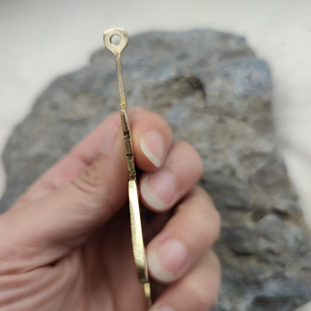 Ciondolo etnico tribale in ottone - SAFYIA