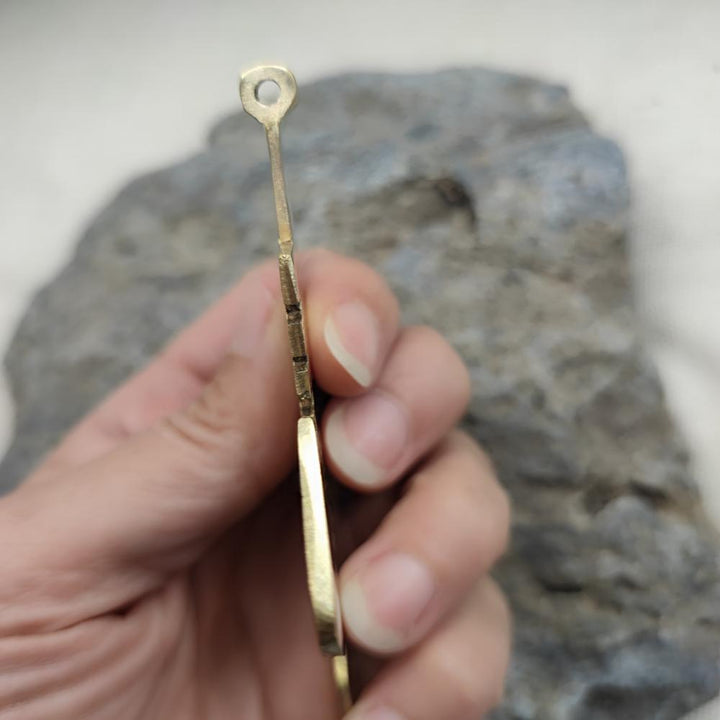 Ciondolo etnico tribale in ottone - SAFYIA