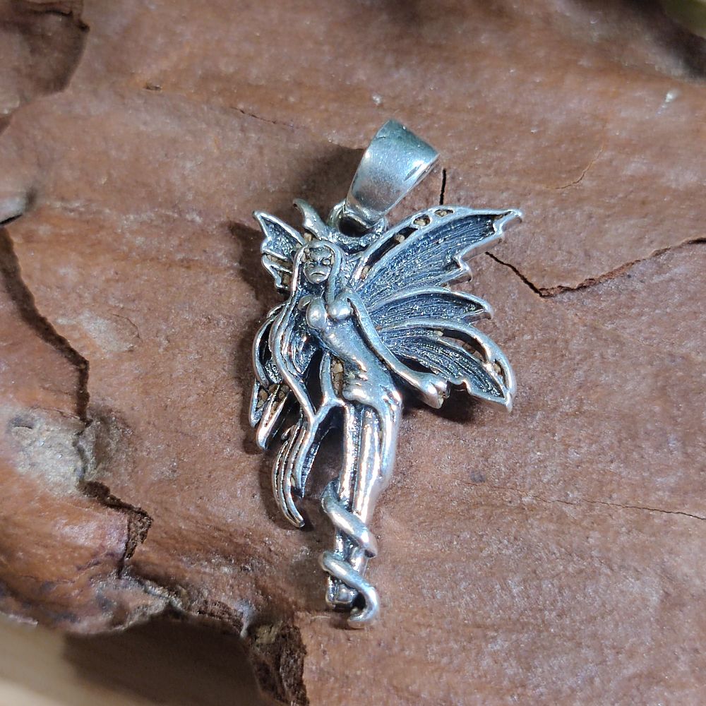 925 Silver Fairy Pendant - MORRIGAN