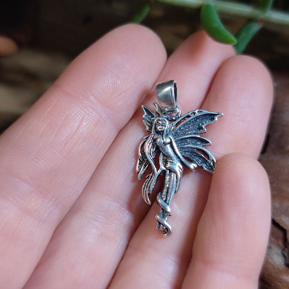 925 Silver Fairy Pendant - MORRIGAN