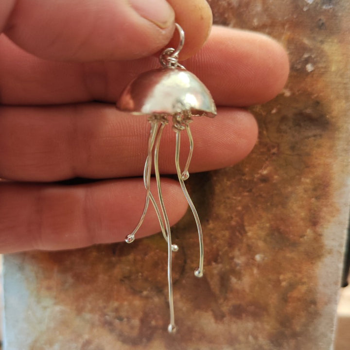 Handmade sterling silver 925 jellyfish pendant - NISHA