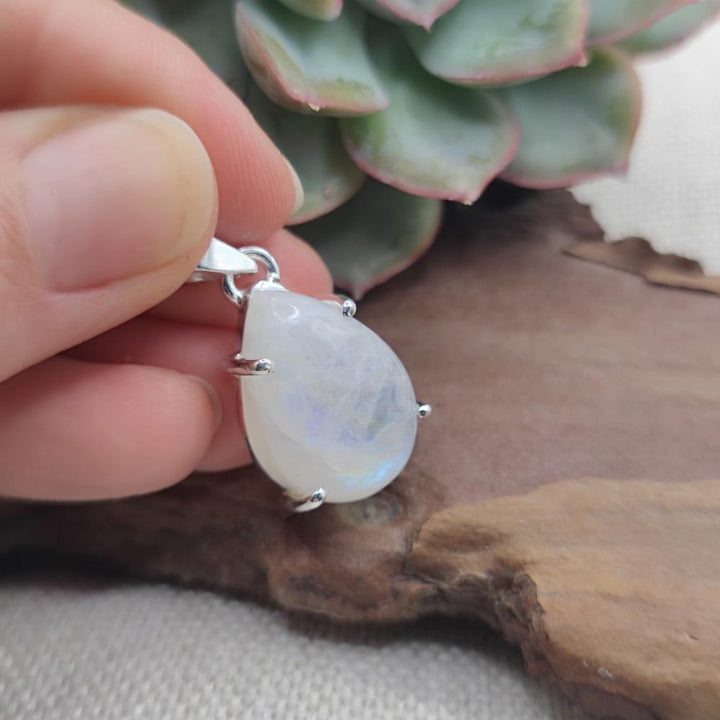 Ciondolo a goccia in argento 925 pietra di luna - SIRCILLA