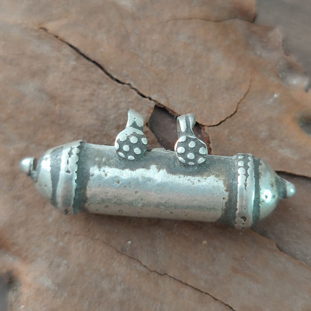 Ciondolo in argento antico con PORTA PREGHIERE - AMBIKAPU