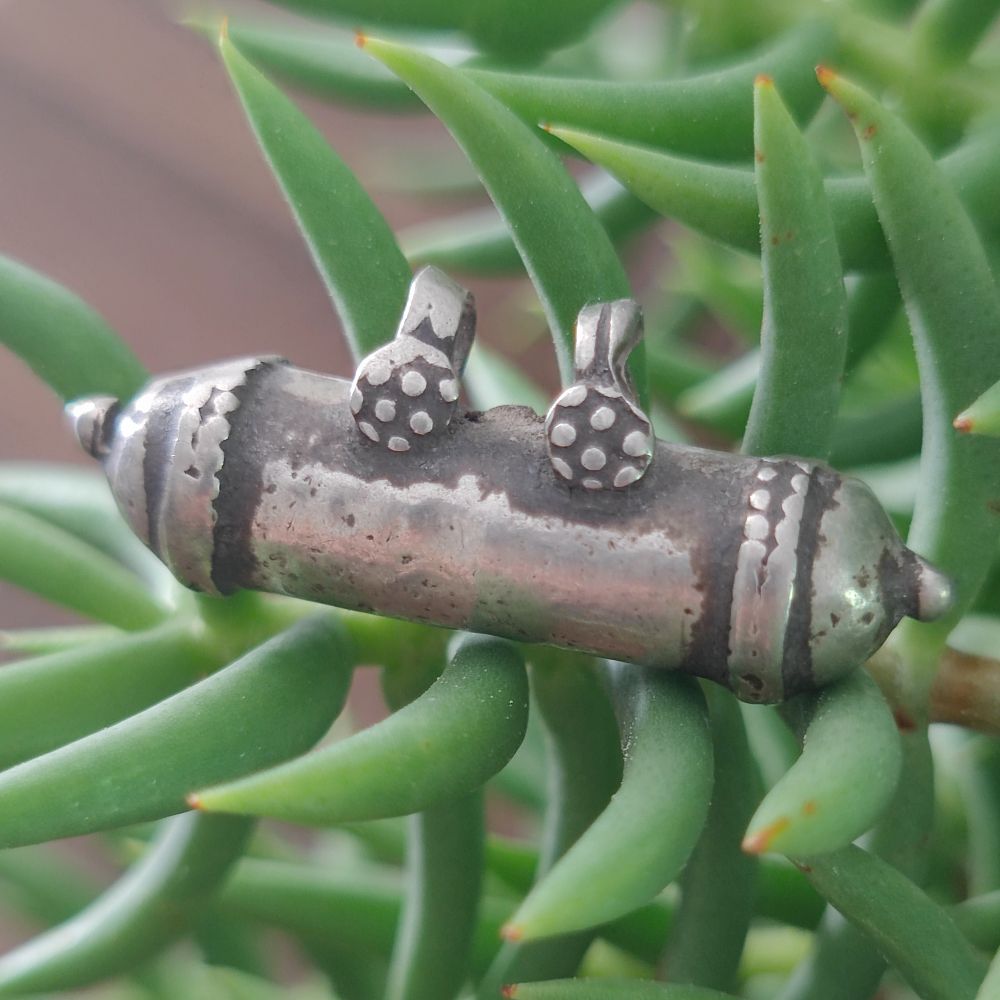 Ciondolo in argento antico con PORTA PREGHIERE - AMBIKAPU