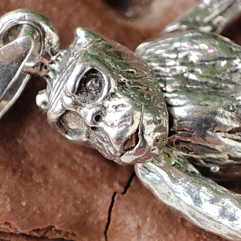 Ciondolo scimmia in argento 925 - MONKEY