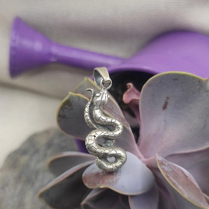 Ciondolo in argento 925 con serpente - CHANDAN