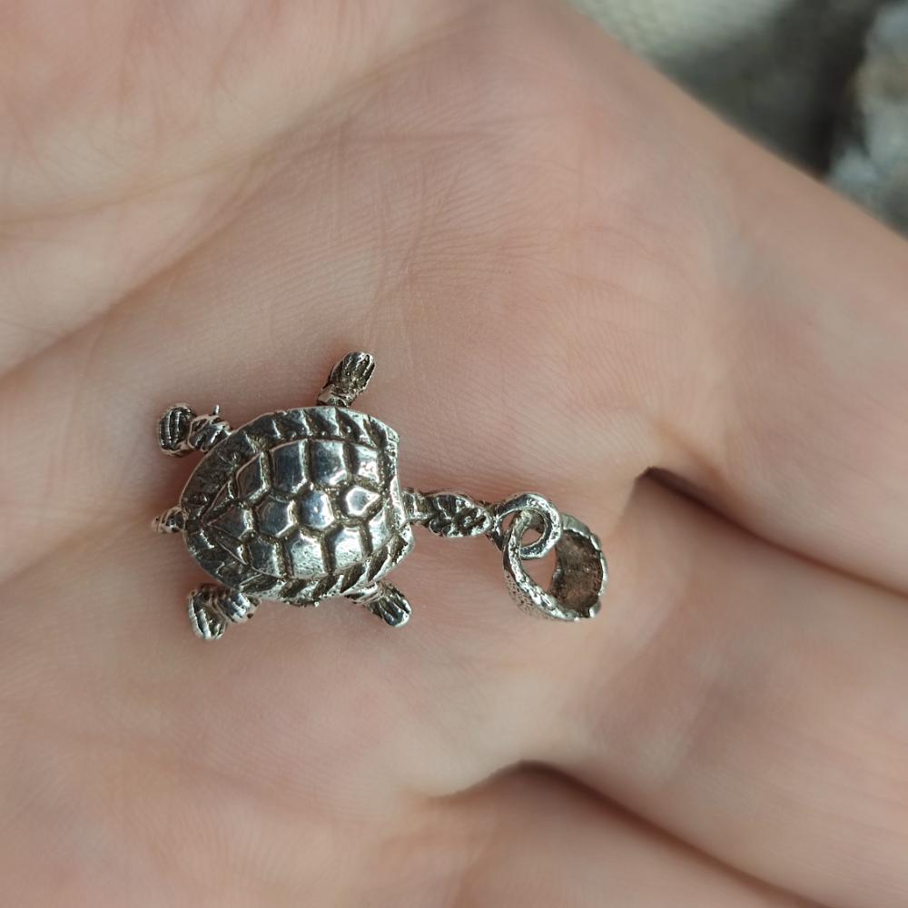 Ciondolo tartaruga in argento 925 - INDRAYA