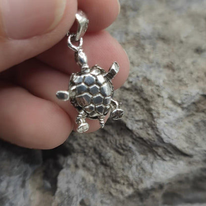 Ciondolo tartaruga in argento 925 - INDRAYA