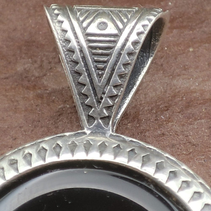 Ciondolo TUAREG in argento 925 onice nero - KAMMAM