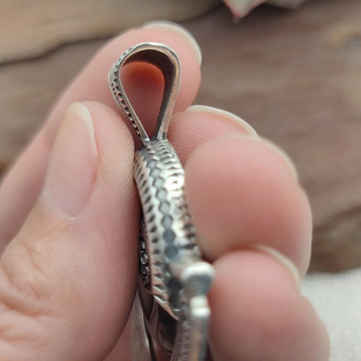 Ciondolo TUAREG in argento 925 onice nero - KAMMAM