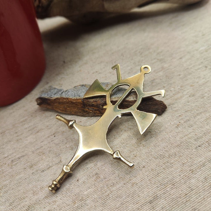 Croce TUAREG in ottone -  Tahoua