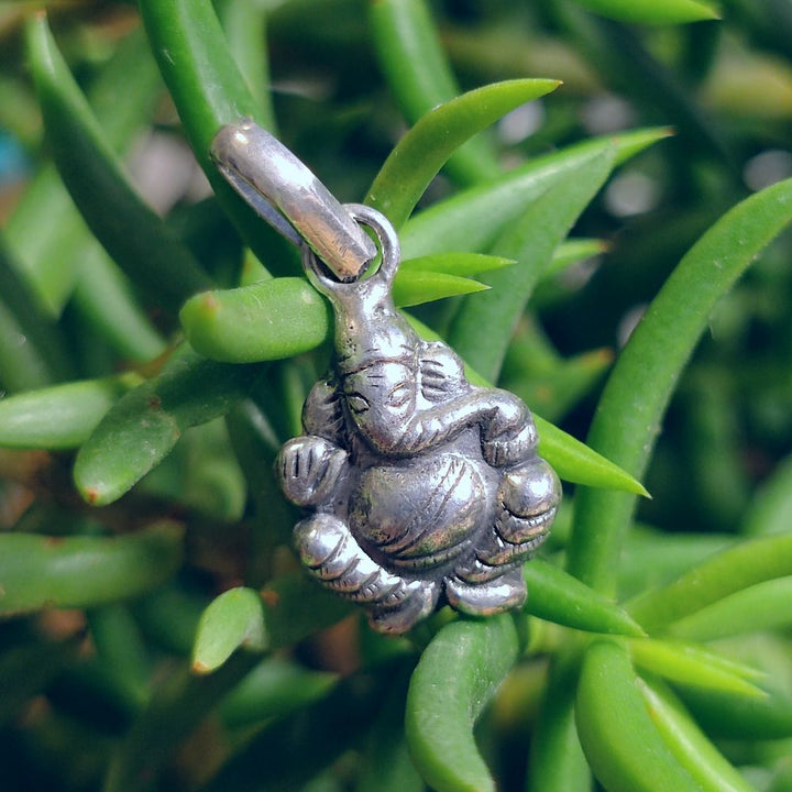 Ciondolo etnico in argento 925 con GANESH - SINDRI