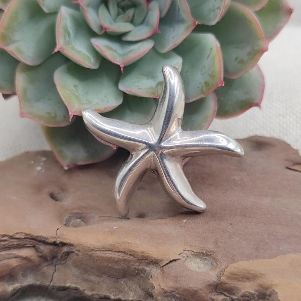 Ciondolo artigianale stella marina argento 925 - SADASIVPET