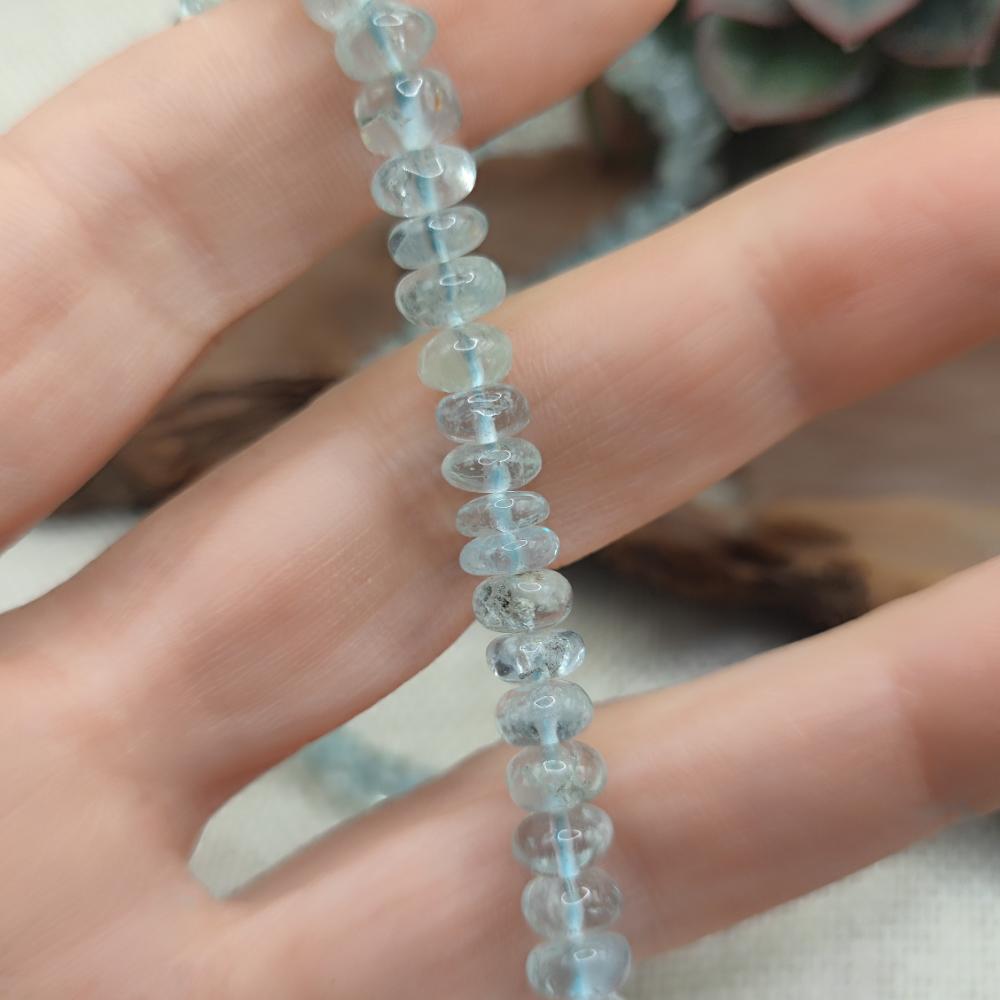 Collana artigianale acquamarina in argento 925 - MAHANANDA