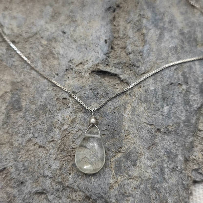 Collana in argento 925 con ametista verde - AYENKA