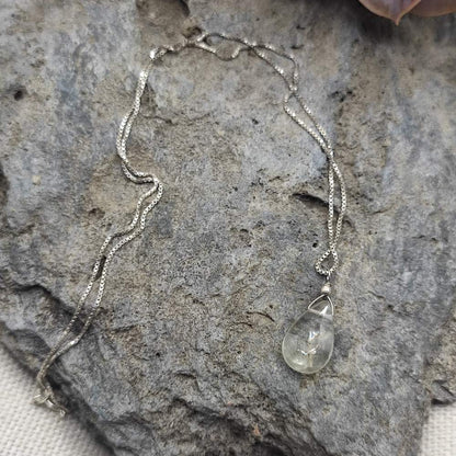 Collana in argento 925 con ametista verde - AYENKA