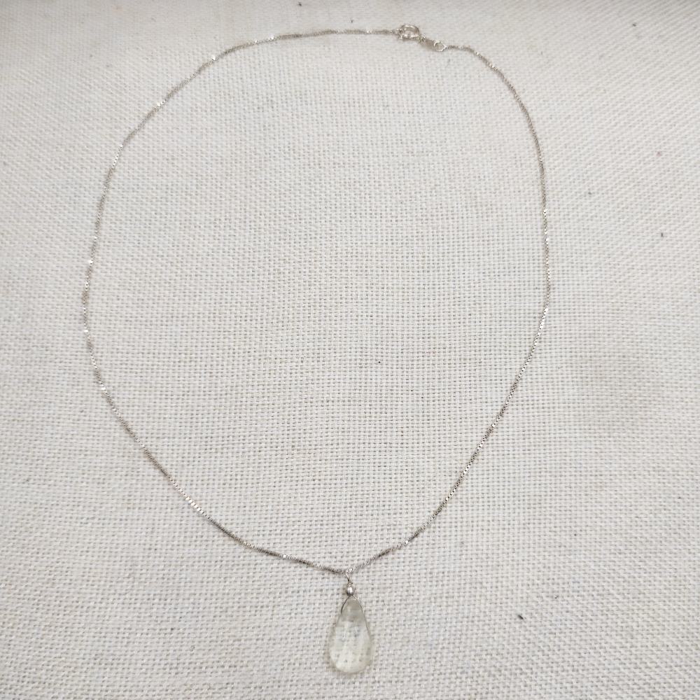 Collana in argento 925 con ametista verde - AYENKA