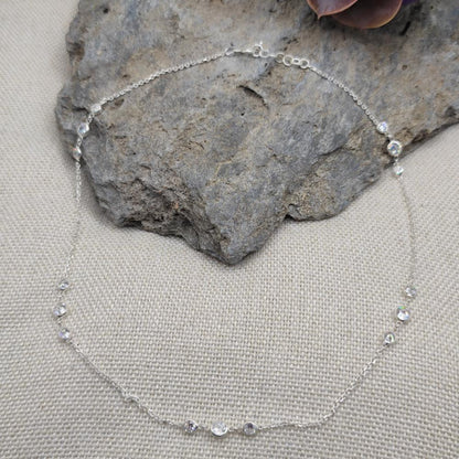 Collana girocollo in argento con zirconi - MEHERAN
