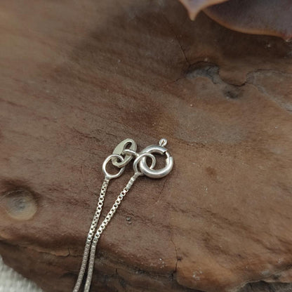 Collana artigianale in argento 925 radice di rubino - AHLAYA