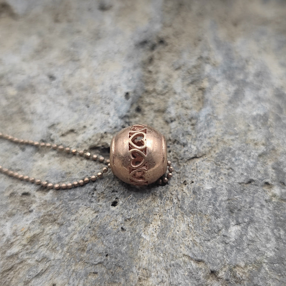 Collana in argento rosé con cuori - MAHENUR