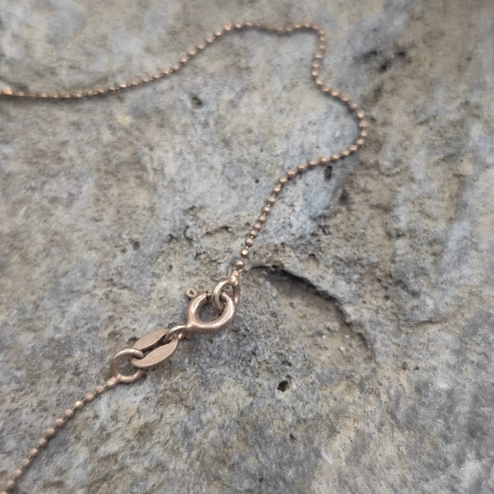 Collana in argento rosé con cuori - MAHENUR