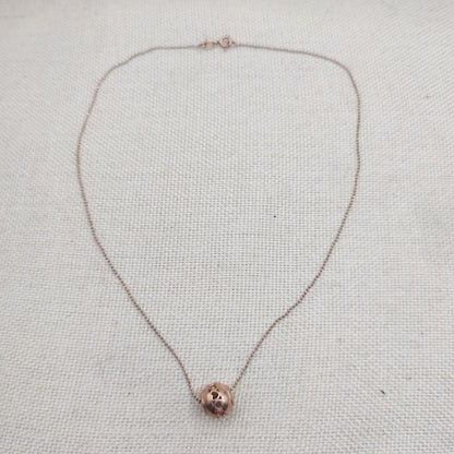 Collana in argento rosé con cuori - MAHENUR