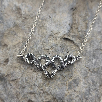 COLLANA in argento 925 con serpenti - KALYA