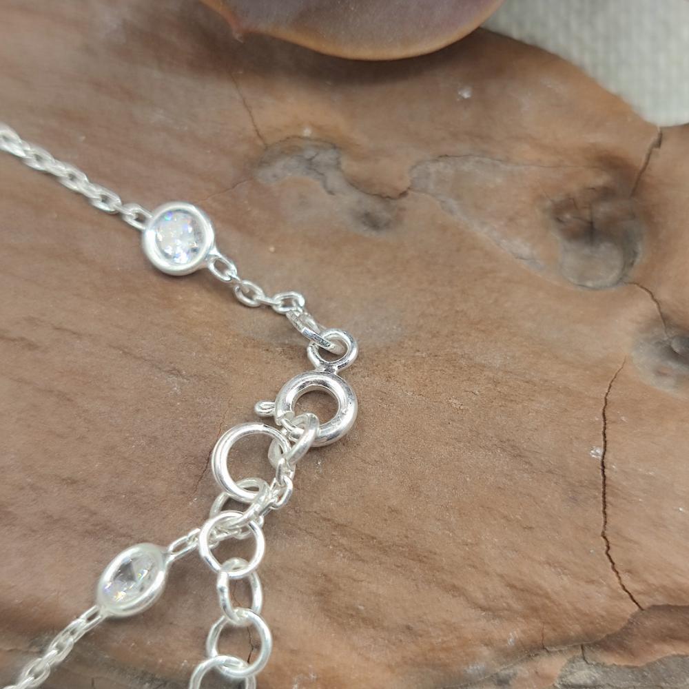 Collana in argento con zirconi - SHAIRA