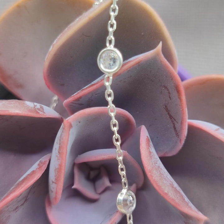 Collana in argento con zirconi - SHAIRA