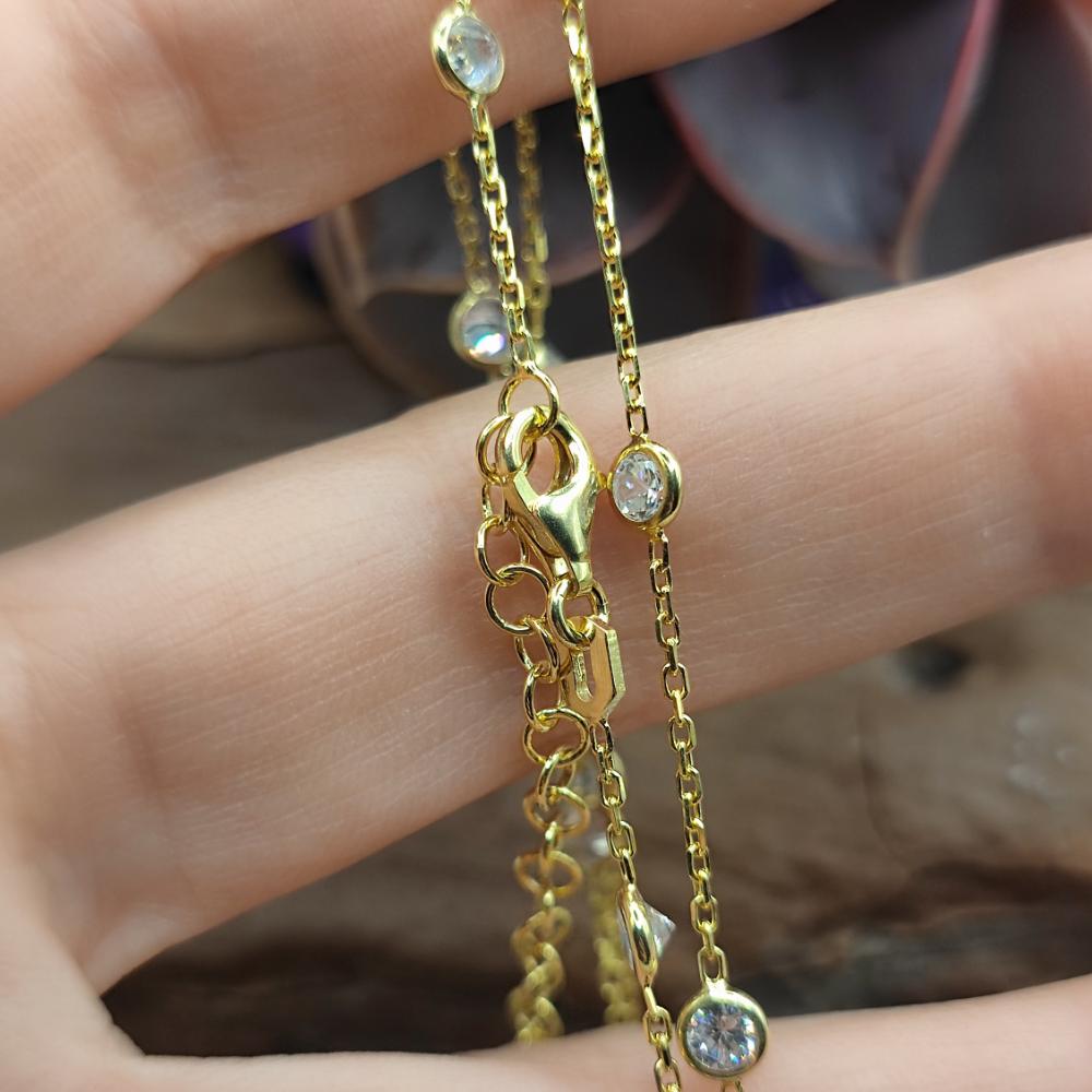 Collana in argento con zirconi - SHAIRA