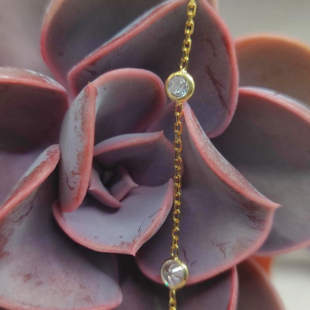 Collana in argento con zirconi - SHAIRA