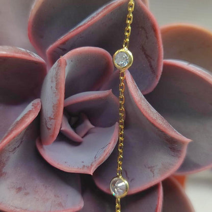 Collana in argento con zirconi - SHAIRA