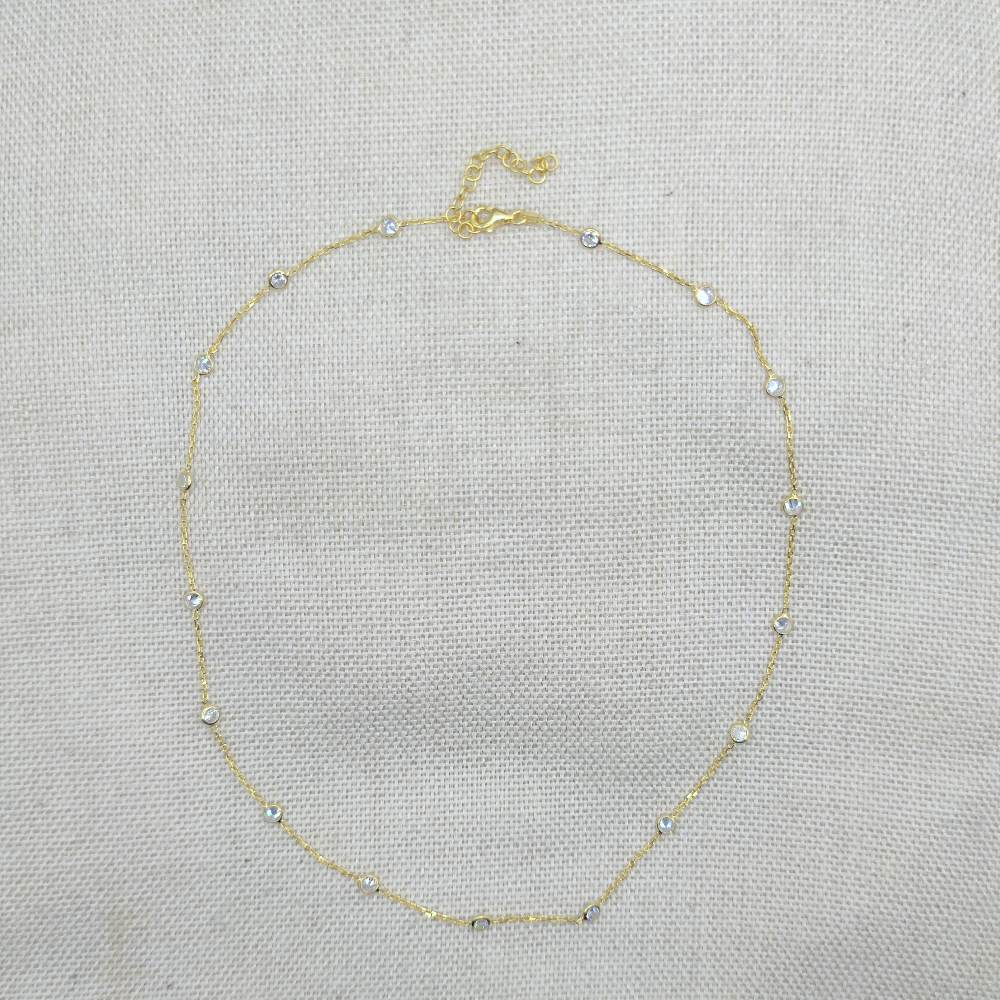 Collana in argento con zirconi - SHAIRA