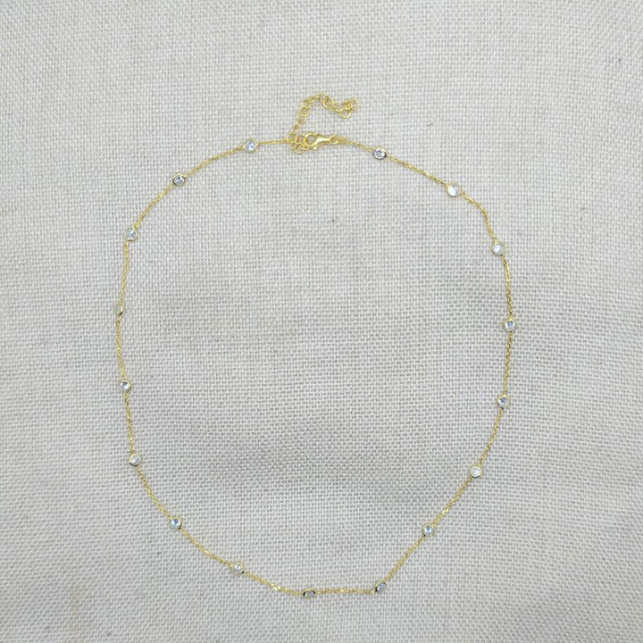 Collana in argento con zirconi - SHAIRA