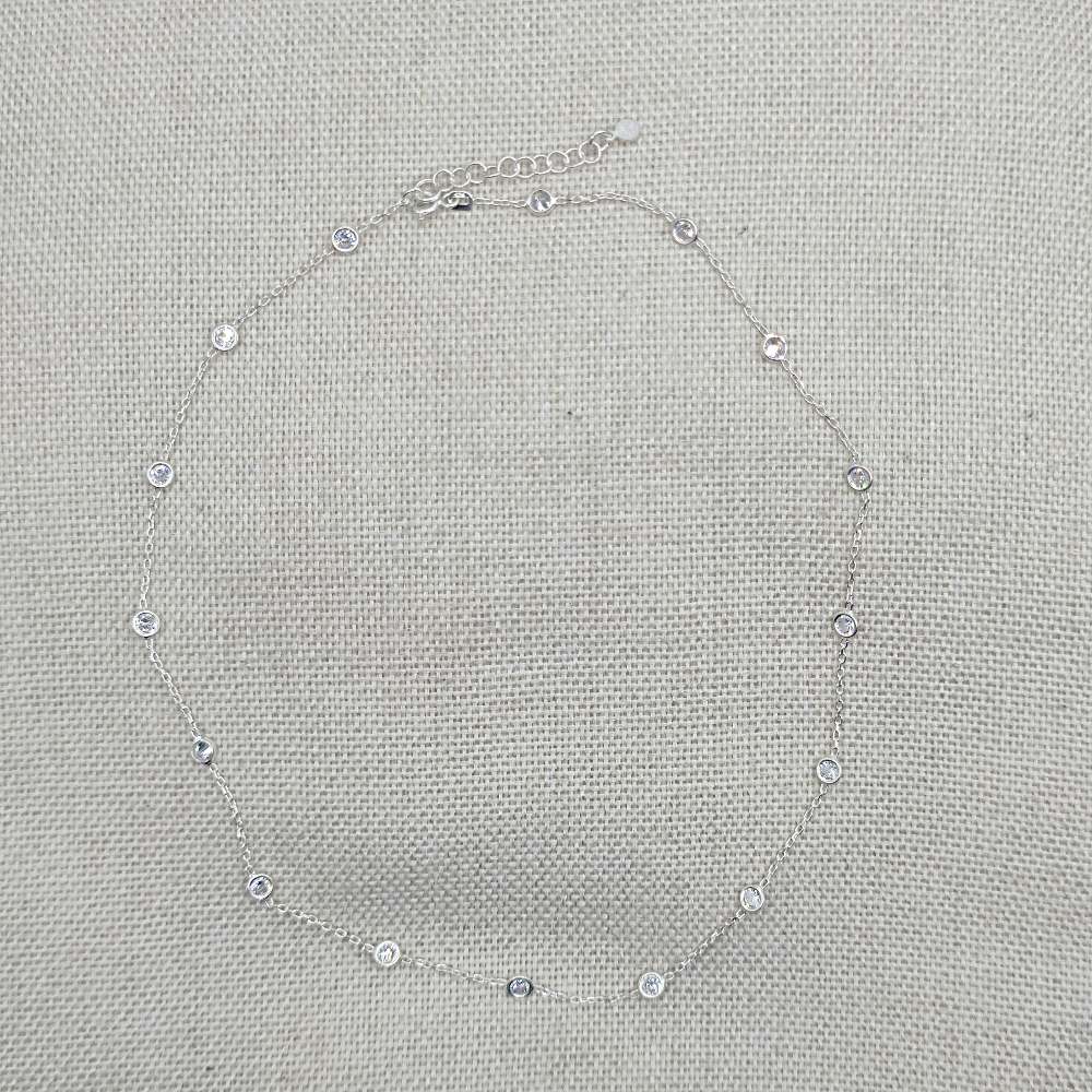 Collana in argento con zirconi - SHAIRA