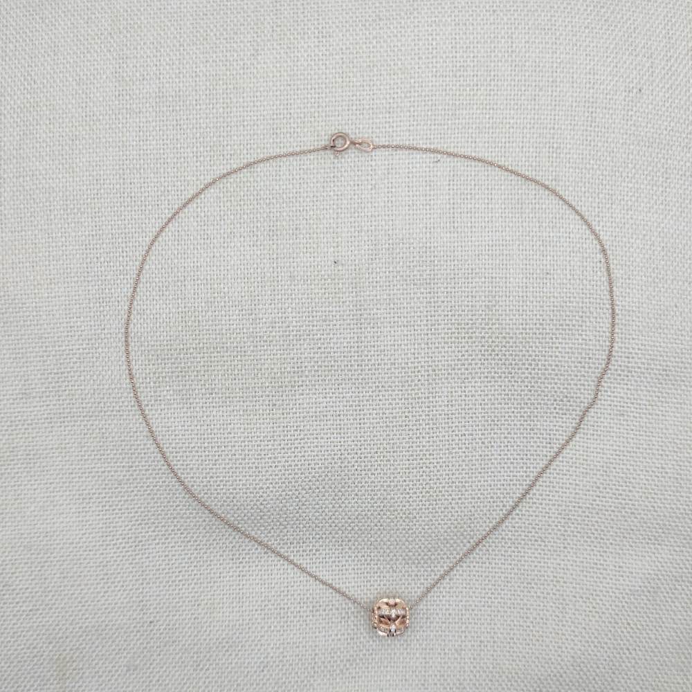 Collana in argento rosé con zirconi - NIRAYA