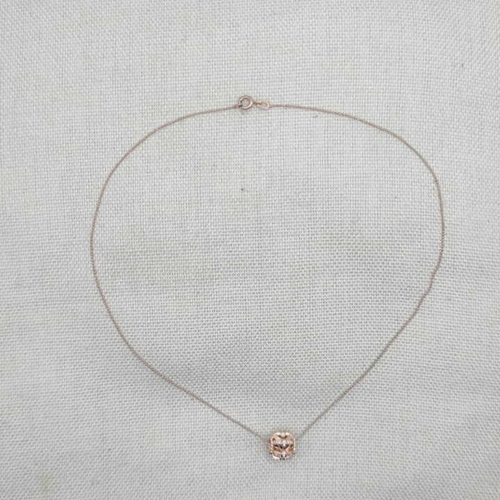 Collana in argento rosé con zirconi - NIRAYA