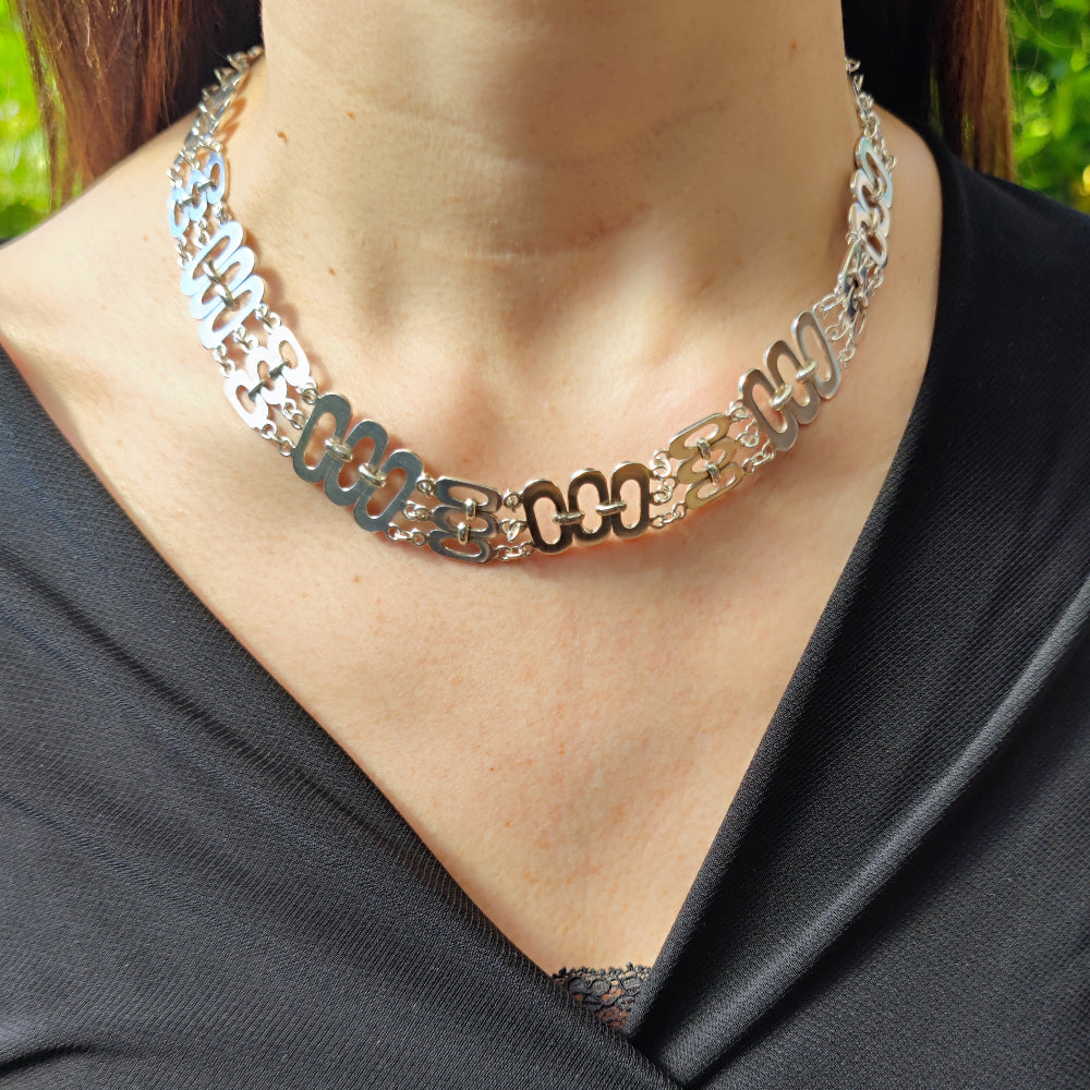 Collana artigianale in argento 925 - GINGER