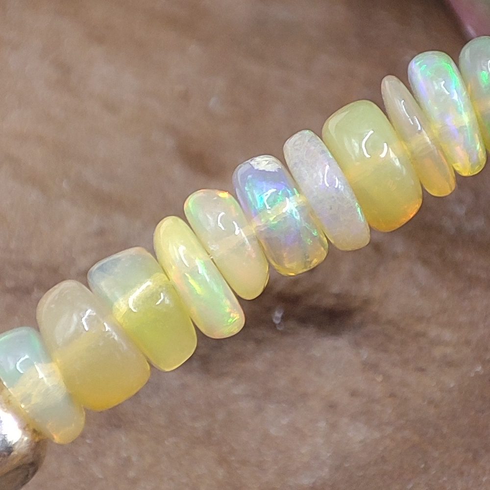 Collana artigianale in argento 925 opale - SANKOSH