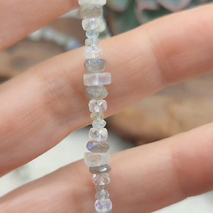 Collana artigianale pietra di luna in argento 925 - RAVI