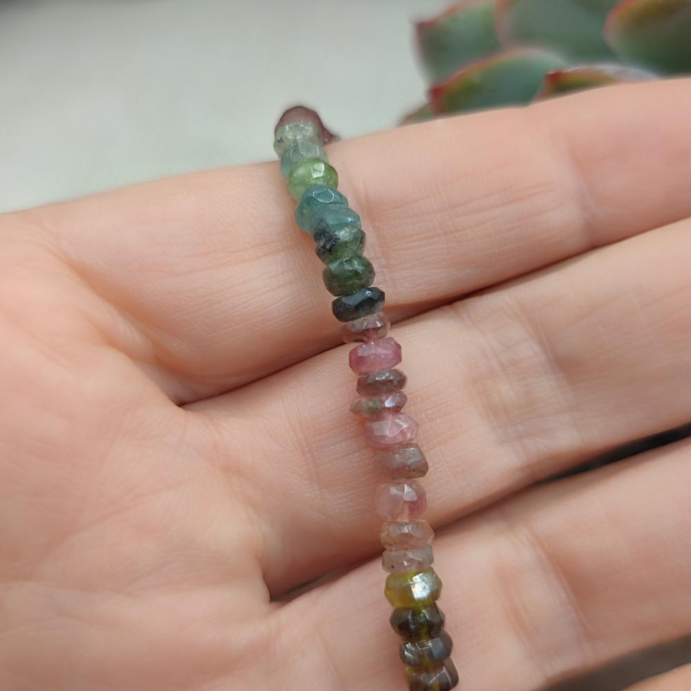 Collana artigianale ottone tormalina - SHYOK