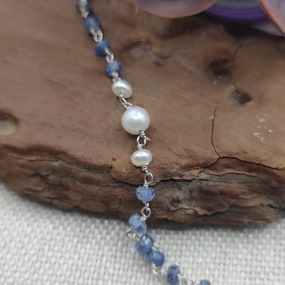 Collana artigianale in argento 925 perla - MALIKA