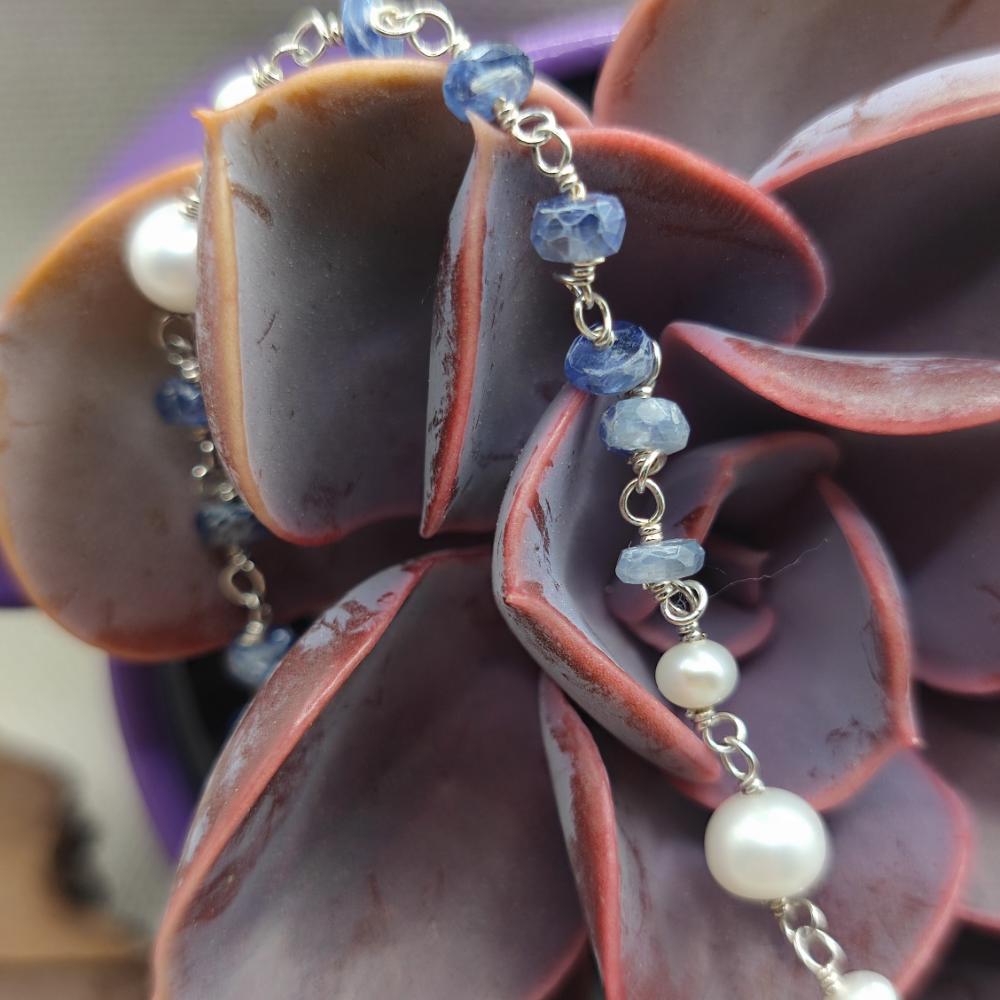 Collana artigianale in argento 925 perla - MALIKA